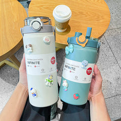 316 Stainless Steel Insulated Mug For Men And Women With Straw, Dual Purpose Drinking Cup, Large Capacity Portable Thermos