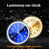 1pc Glow Decorative Clock Car Clock Mini Quartz Analog Car Dashboard Time Stick-On Clock Watch for Car Decoration Exclusive