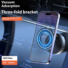 Car Mobile Phone Holder Strong Magnetic Ring Folding Rotating Car Bracket