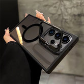 Magnetic Lens Frame Metal Bracket Phone Case