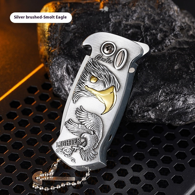 Multi-functional Metal Windproof Lighter Creative Knife