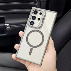 Magnetic Lens Frame Metal Bracket Phone Case