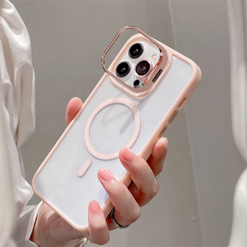 Phone Case Lens Protector Invisible Bracket With Magnetic Suction