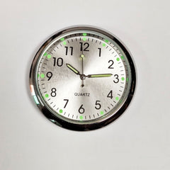1pc Glow Decorative Clock Car Clock Mini Quartz Analog Car Dashboard Time Stick-On Clock Watch for Car Decoration Exclusive