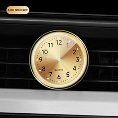 1pc Glow Decorative Clock Car Clock Mini Quartz Analog Car Dashboard Time Stick-On Clock Watch for Car Decoration Exclusive