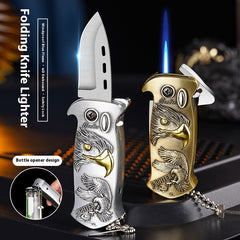 Multi-functional Metal Windproof Lighter Creative Knife